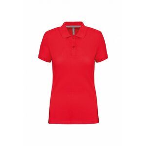 WK. Designed To Work Womens/Ladies Pique Anti-Bacterial Polo Shirt / Red